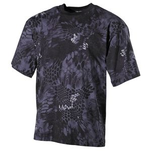 Bavlnené tričko US army MFH® s krátkym rukávom - Snake čierna (Farba: Čierna, Veľkosť: XL)