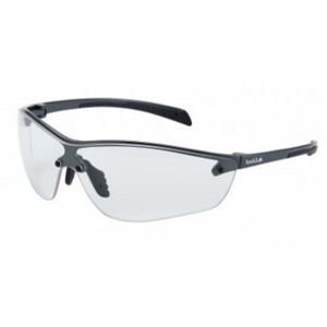 Ochranné okuliare BOLLÉ® SILIUM PLUS - kovovo sivé, číre (Farba: Sivá, Šošovky: Číre)