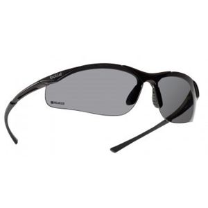 Ochranné okuliare BOLLÉ® CONTOUR - čierne, polarizačné (Farba: Čierna, Šošovky: Dymovo sivé polarizované)