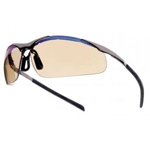 Ochranné okuliare BOLLÉ® CONTOUR Metal - kovovo šedé, ESP (Farba: Sivá, Šošovky: ESP)