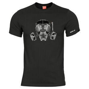 Pánske tričko PENTAGON® Gas-Mask - čierne (Farba: Čierna, Veľkosť: L)