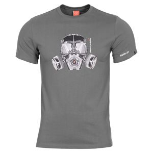 Pánske tričko PENTAGON® Gas mask - wolf grey (Farba: Sage Green, Veľkosť: S)