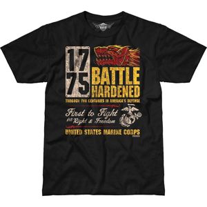 Pánske tričko 7.62 Design® USMC Battle Hardened - čierne (Veľkosť: S)