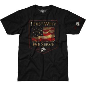 Pánske tričko 7.62 Design® USMC This Is Why We Serve - čierne (Veľkosť: S)