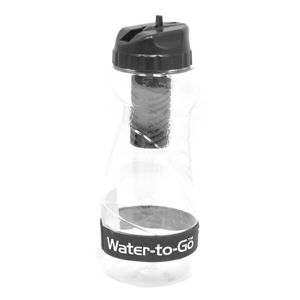 Fľaša s filtrom Water-to-Go™  GO! 50 cl - čierna (Farba: Čierna)