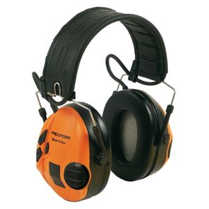 Elektronická ochranná sluchátka 3M® PELTOR® SportTac™ Slimline – Zelená / oranžová (Farba: Zelená / oranžová)