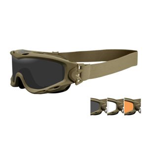 Taktické ochranné okuliare Wiley X® Spear - khaki rámček, súprava - číre, dymovo sivé a oranžové Light Rust šošovky (Farba: Khaki, Šošovky: Číre + Dym