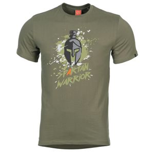 Pánske tričko PENTAGON® Spartan Warrior - zelené (Farba: Zelená, Veľkosť: 3XL)