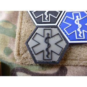Nášivka Paramedic Hexagon JTG® - Ranger Green (Farba: Ranger Green)