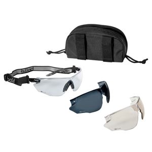 Ochranné okuliare BOLLÉ® COMBAT - čierne - sada (Farba: Čierna)