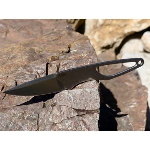 Nôž s pevnou čepeľou ANV® P100 - strieborný (Farba: Strieborná)