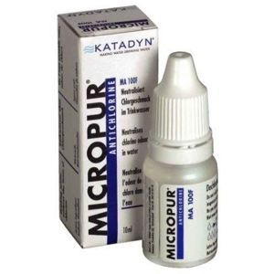 Kvapky na čistenie vody Micropur Antichlorine MA 100F Katadyn® – Biela (Farba: Biela)