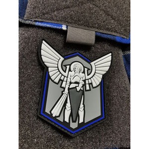 Nášivka Archangel Saint Michael shield JTG® – Modrá (Farba: Modrá)