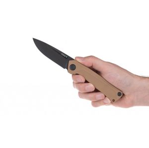 Zatvárací nôž Z200 G10 Liner Lock ANV® - farba rukoväte: piesková, DLC čierna čepeľ (Farba: Piesková, Varianta: DLC ČERNÁ ČEPEL)