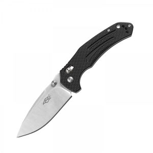 Zatvárací nôž Firebird F7611 Ganzo® – Strieborná čepeľ - Satin, Čierna (Farba: Čierna, Varianta: Strieborná čepeľ - Satin)