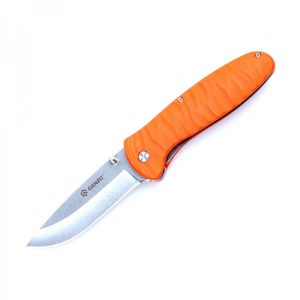 Zatvárací nôž G6252 Ganzo® – Strieborná čepeľ - Satin, Oranžová (Farba: Oranžová, Varianta: Strieborná čepeľ - Satin)