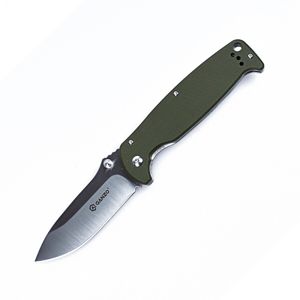 Zatvárací nôž G742-1 Ganzo® – Strieborná čepeľ - Satin, Zelená (Farba: Zelená, Varianta: Strieborná čepeľ - Satin)
