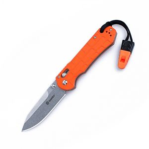 Zatvárací nôž G7452P-WS Ganzo® – Strieborná čepeľ - Satin, Oranžová (Farba: Oranžová, Varianta: Strieborná čepeľ - Satin)