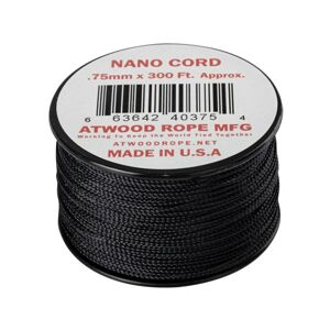 Padáková šnúra Nano Cord (300 ft) ARM® – Čierna (Farba: Čierna)