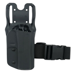 OWB Glock 17 - taktické pištoľové puzdro bez poistky RH Holsters® – uchycení na platformu, Čierna (Farba: Čierna, Typ uchycení: uchycení na platformu)