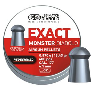 Diabolky Exact Monster Redesigned 4.52 mm JSB® / 400 ks (Farba: Viacfarebná)