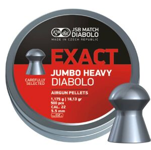 Diabolky Exact Jumbo Heavy 5.52 mm JSB® / 500 ks (Farba: Viacfarebná)