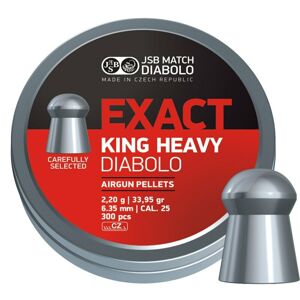 Diabolky Exact King Heavy 6.35 mm JSB® / 150 ks (Farba: Viacfarebná)