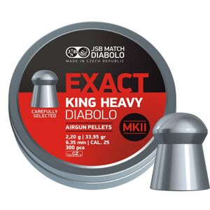 Diabolky Exact King Heavy MKII 6.35 mm JSB® / 150 ks (Farba: Viacfarebná)