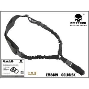 Jednobodový popruh na zbraň L.Q.E. EmersonGear® – Čierna (Farba: Čierna)