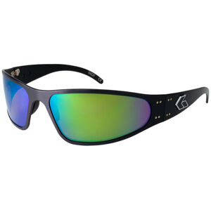 Slnečné okuliare Wraptor Polarized Gatorz® – Brown Polarized w/ Green Mirror, Čierna (Farba: Čierna, Šošovky: Brown Polarized w/ Green Mirror)