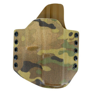 OWB Glock 17 - vonkajšie pištoľové puzdro RH Holsters® – Multicam® (Farba: Multicam®, Typ uchycení: Kovový průvlek)