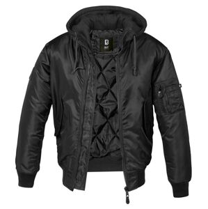 Zimná bunda MA1 Sweat Hooded Brandit® – Čierna (Farba: Čierna, Veľkosť: 4XL)