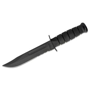 Nôž s pevnou čepeľou Fighting KA-BAR® (Farba: Čierna)