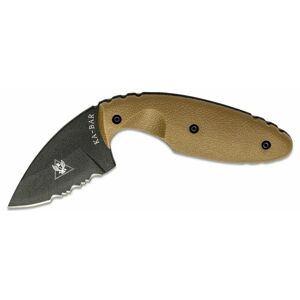 Nôž s pevnou čepeľou TDI Law Enforcement KA-BAR® – Čierna čepeľ, Coyote (Farba: Coyote, Varianta: Čierna čepeľ)