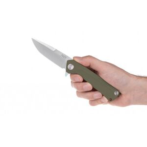 Zavírací nůž ANV® Z100 G10 Liner Lock – Olive Green (Farba: Olive Green , Varianta: Sivá čepeľ – Stone Wash)