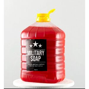 Špecializované tekuté mydlo na ruky, telo, vlasy Military Soap® – 4 l, Červená (Farba: Červená, Varianta: 4 l)