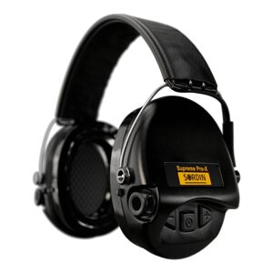 Elektronické chrániče sluchu Supreme Pro-X LED Sordin® – Čierna (Farba: Čierna)