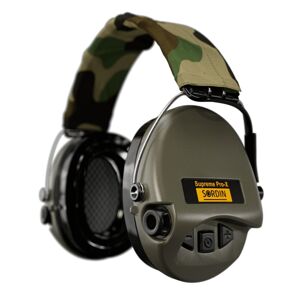 Elektronické chrániče sluchu Supreme Pro-X LED Sordin® – Zelená (Farba: Zelená)