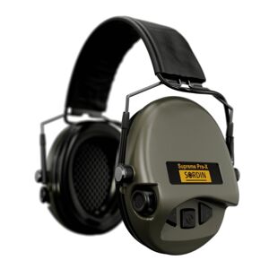 Elektronické chrániče sluchu Supreme Pro-X Slim Sordin® – Zelená (Farba: Zelená)