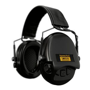 Elektronické chrániče sluchu Supreme Pro-X Slim Sordin® – Čierna (Farba: Čierna)