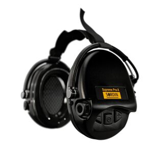 Elektronické chrániče sluchu Supreme Pro-X Neckband Sordin® – Čierna (Farba: Čierna)