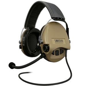 Elektronické chrániče sluchu Supreme Mil-Spec CC Sordin®, s mikrofónom – Piesková (Farba: Piesková)