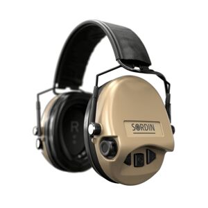 Elektronické chrániče sluchu Supreme Mil-Spec AUX SFA Sordin® – Piesková (Farba: Piesková)