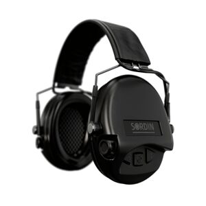 Elektronické chrániče sluchu Supreme Mil-Spec AUX Sordin® – Čierna (Farba: Čierna)