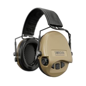 Elektronické chrániče sluchu Supreme Mil-Spec AUX Sordin® – Piesková (Farba: Piesková)