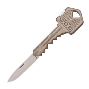 Zatvárací nôž na kľúče Key SOG® – Strieborná čepeľ - Satin, Bronzová (Farba: Bronzová, Varianta: Strieborná čepeľ - Satin)