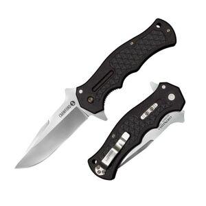 Zatvárací nôž Crawford 1 Cold Steel® – Strieborná čepeľ - Satin, Čierna (Farba: Čierna, Varianta: Strieborná čepeľ - Satin)