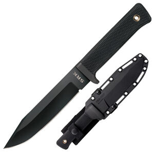 Nôž Survival Rescue Knife SK5 Cold Steel® – Čierna čepeľ, Čierna (Farba: Čierna, Varianta: Čierna čepeľ)