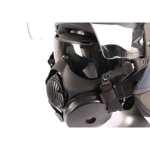 Ochranná plynová maska do protiúderovej helmy (Farba: Čierna)