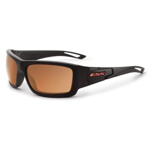 Slnečné okuliare ESS® Credence – Čierna (Farba: Čierna, Šošovky: Medeno hnede šošovky Copper)